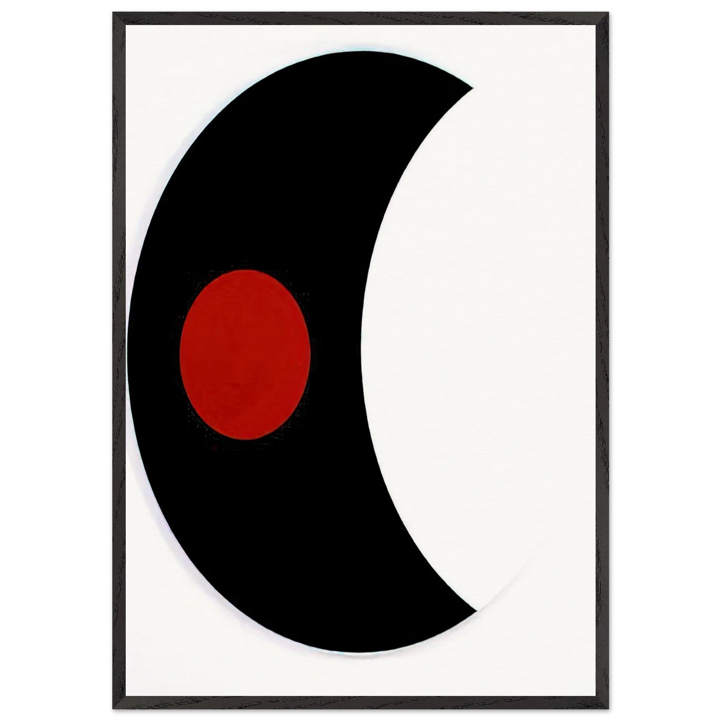 Omicron V - 1961 - Alexander Liberman 70x100 cm / 28x40 inches Framed Art Print – Black Wooden Frame
