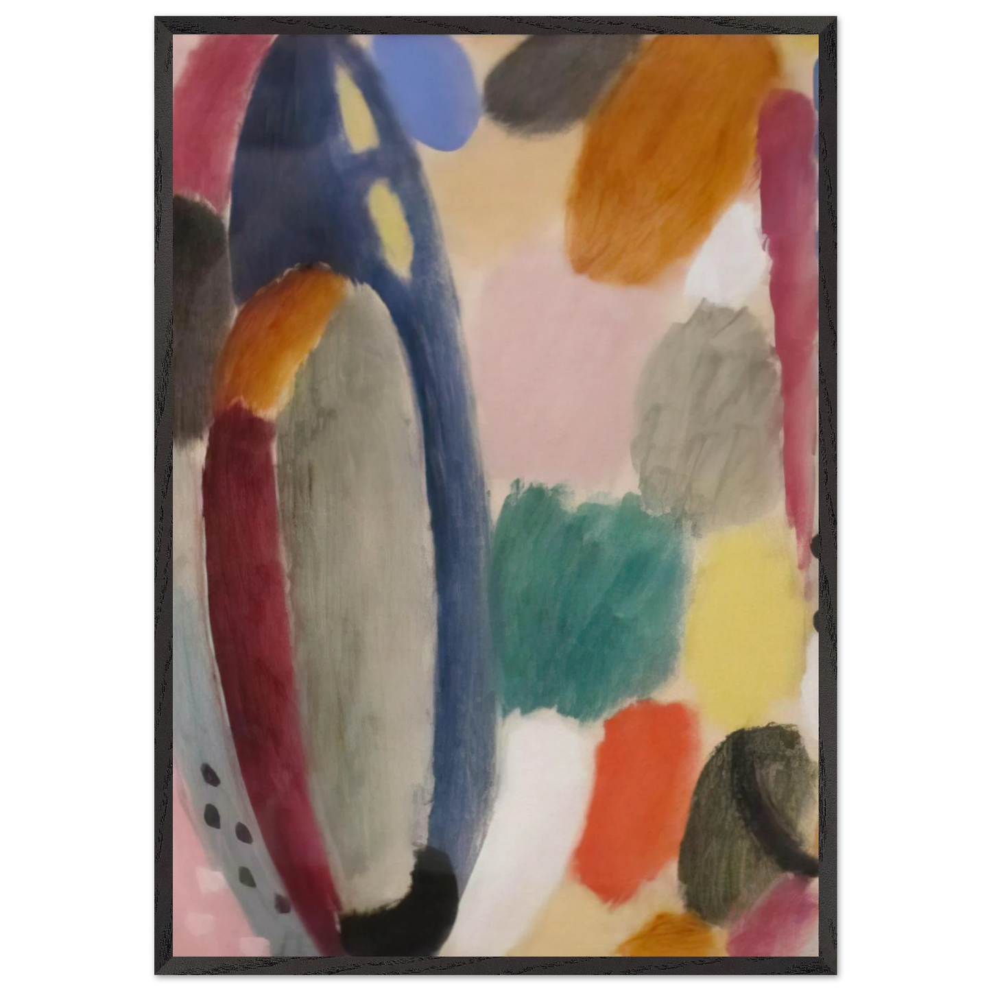 AUTUMN SOUND 1918 - Alexej von Jawlensky 70x100 cm / 28x40 inches Framed Art Print – Black Wooden Frame