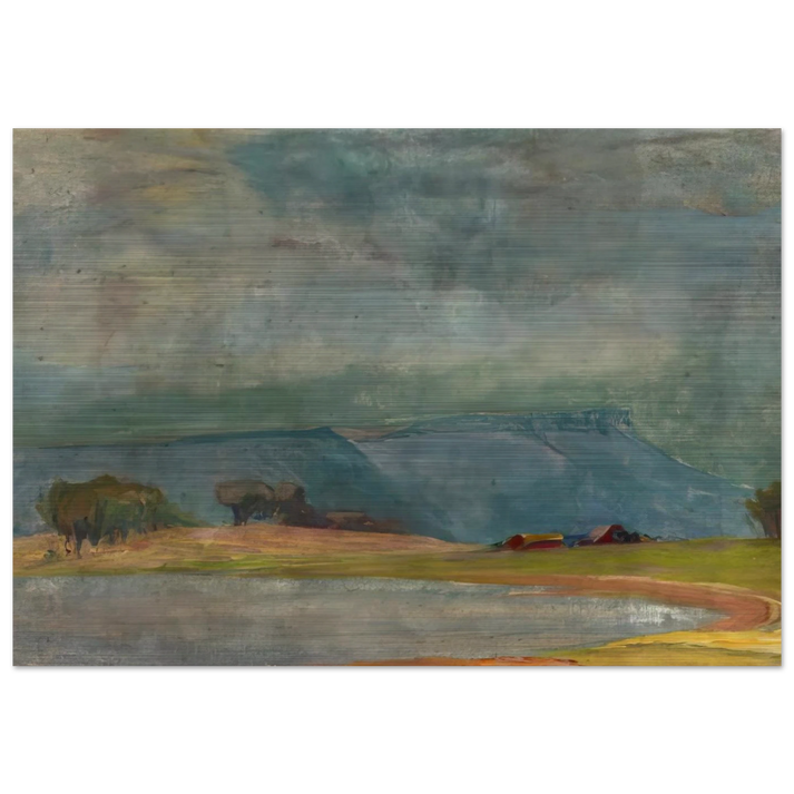 Dodge Ranch - Tonalism - Xavier Martinez Brushed Aluminum Print - 70x100 cm / 28x40 inches | Xavier Martinez Aluminum Print | Xavier Martinez Prints