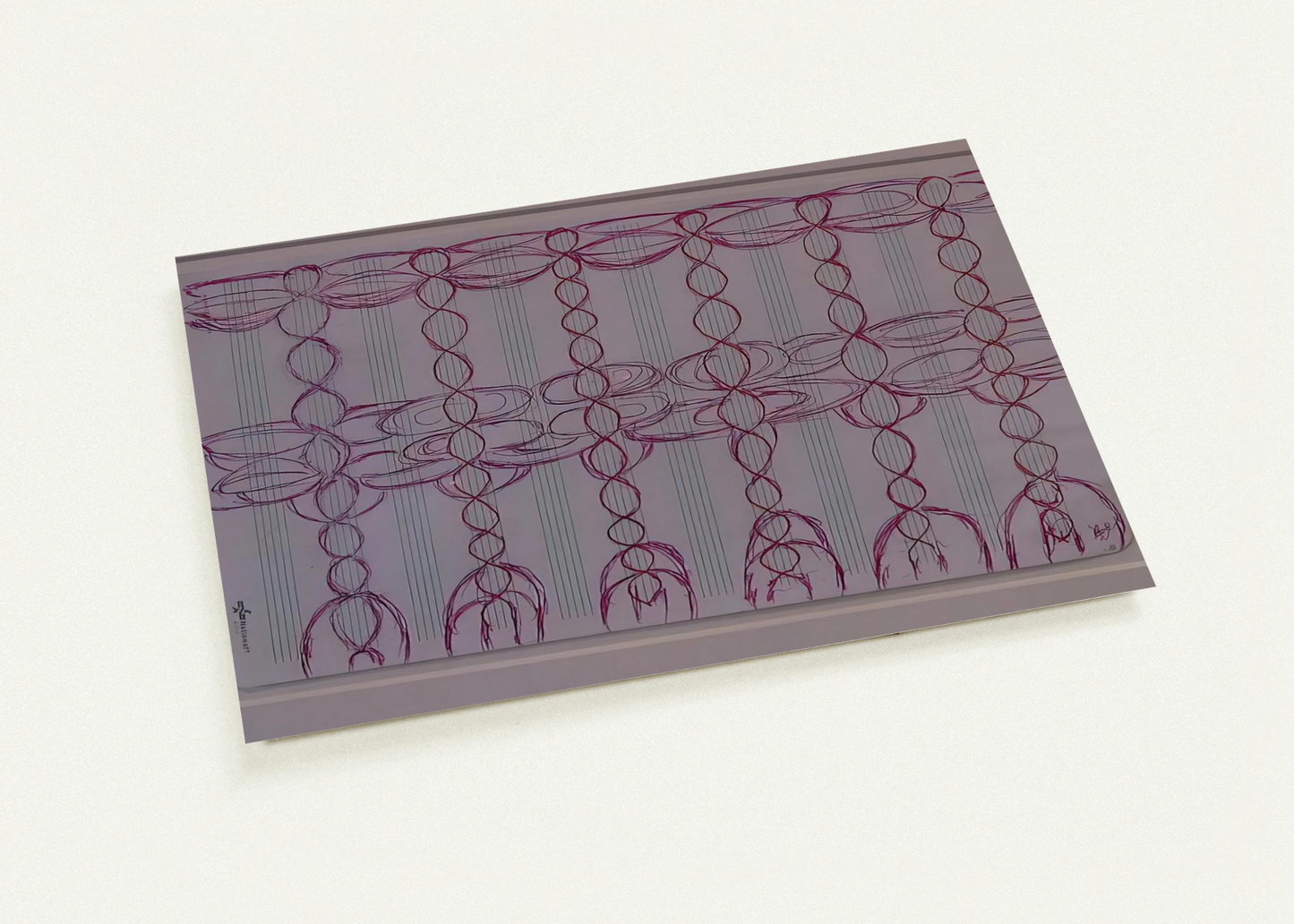 CHANGE THE DIRECTION OF THE MUSIC STAFF By Louise Bourgeois Pack of 10 Post Cards | Louise Bourgeois Post Cards | A6 (10.5 x 14.8 cm) - 4.1 x 5.8 inches