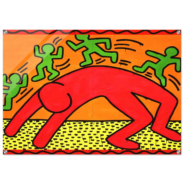 UNTITLED 1982 2 - Keith Haring Acrylic Print - 70x100 cm / 28x40″ inches | Keith Haring Wall Art | Keith Haring Prints