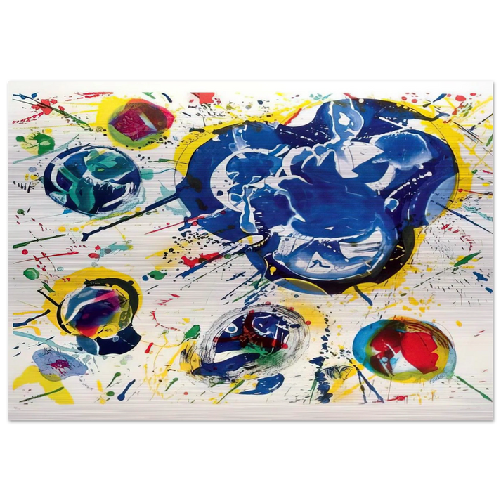 Untitled I L I 87 - Sam Francis Brushed Aluminum Print - 70x100 cm / 28x40 inches | Sam Francis Aluminum Print | Sam Francis Prints