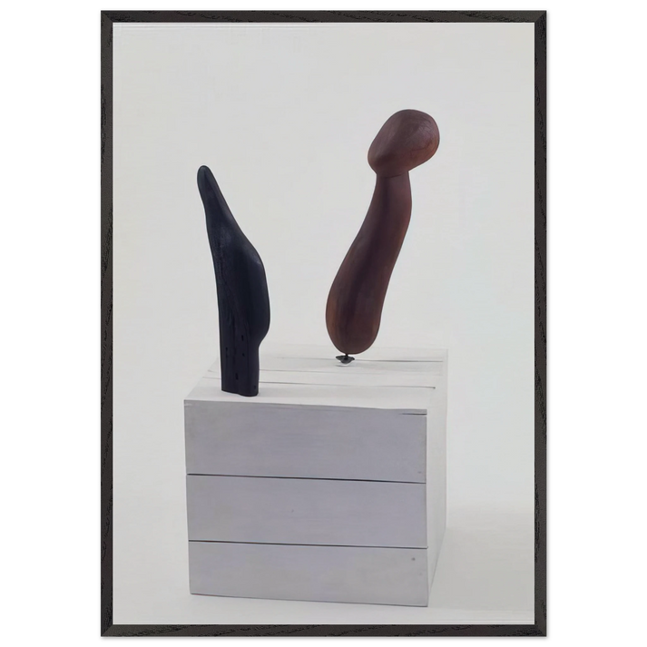 MACHINE MOTORISEE 1933 - Alexander Calder 70x100 cm / 28x40 inches Framed Art Print – Black Wooden Frame