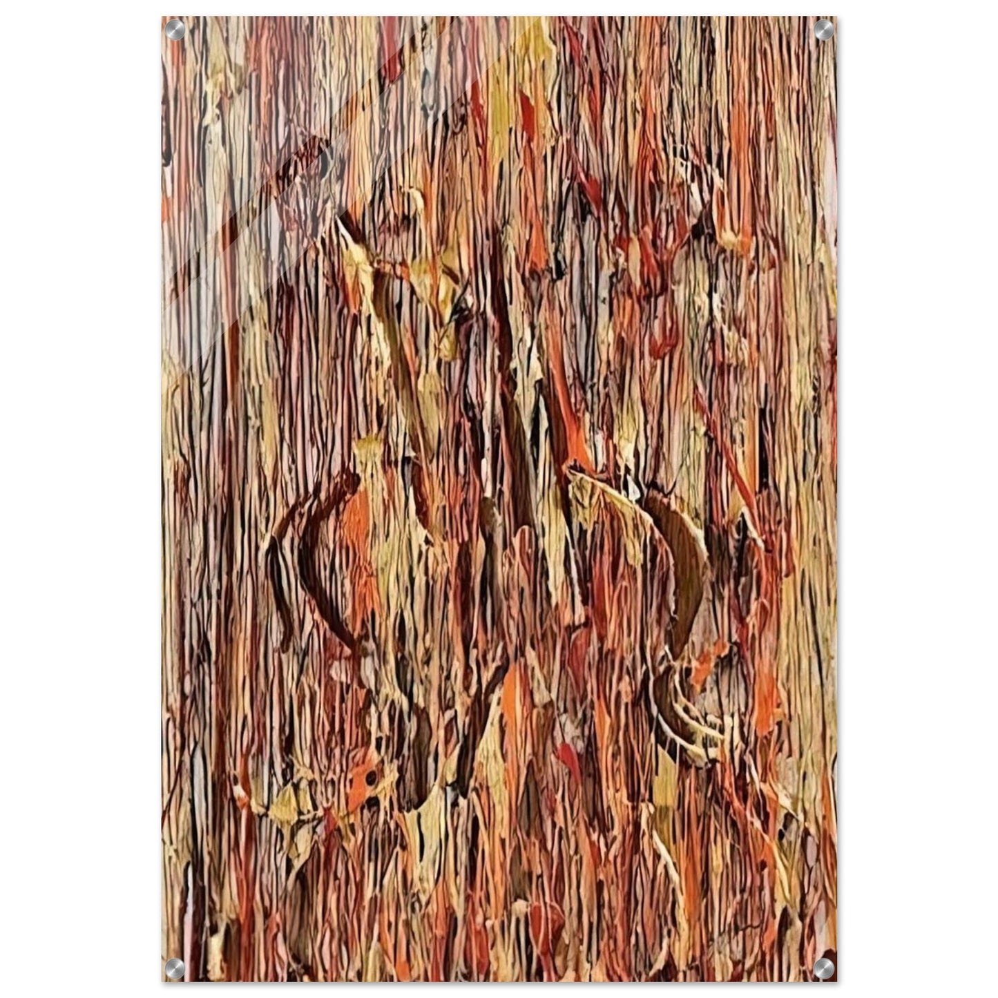 Gold and Red - 1990 - Arman Acrylic Print - 70x100 cm / 28x40″ inches | Arman Wall Art | Arman Prints
