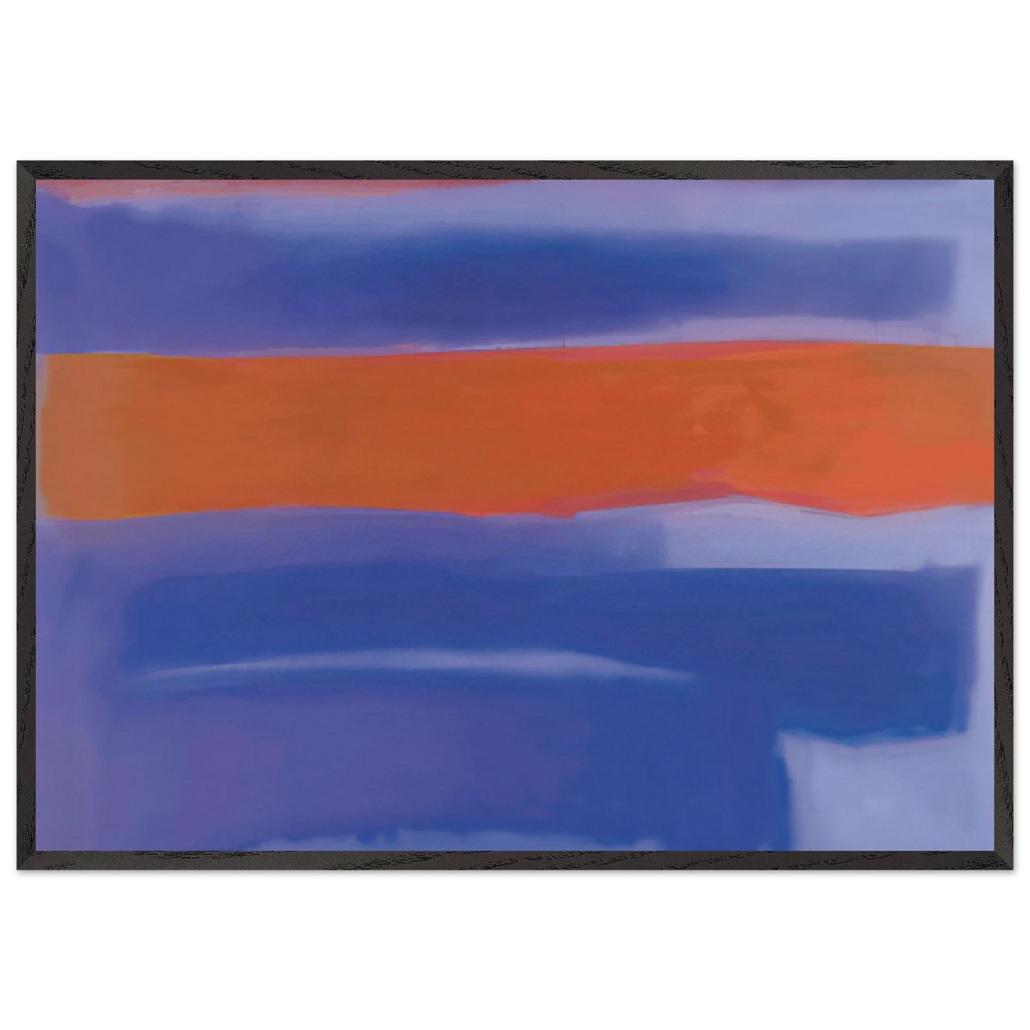 UNTITLED 1980 N4 - Esteban Vicente 70x100 cm / 28x40 inches Framed Art Print – Black Wooden Frame