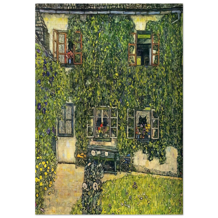 THE HOUSE OF GUARDABOSCHI - Gustav Klimt Brushed Aluminum Print - 70x100 cm / 28x40 inches | Gustav Klimt Aluminum Print | Gustav Klimt Prints