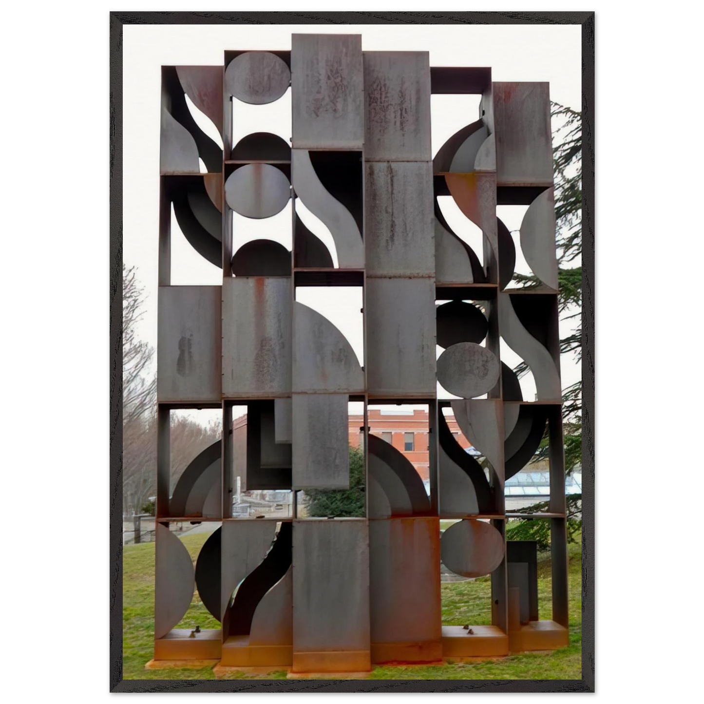 ATMOSPHERE AND ENVIRONMENT X 1969 - Louise Nevelson 70x100 cm / 28x40 inches Framed Art Print – Black Wooden Frame
