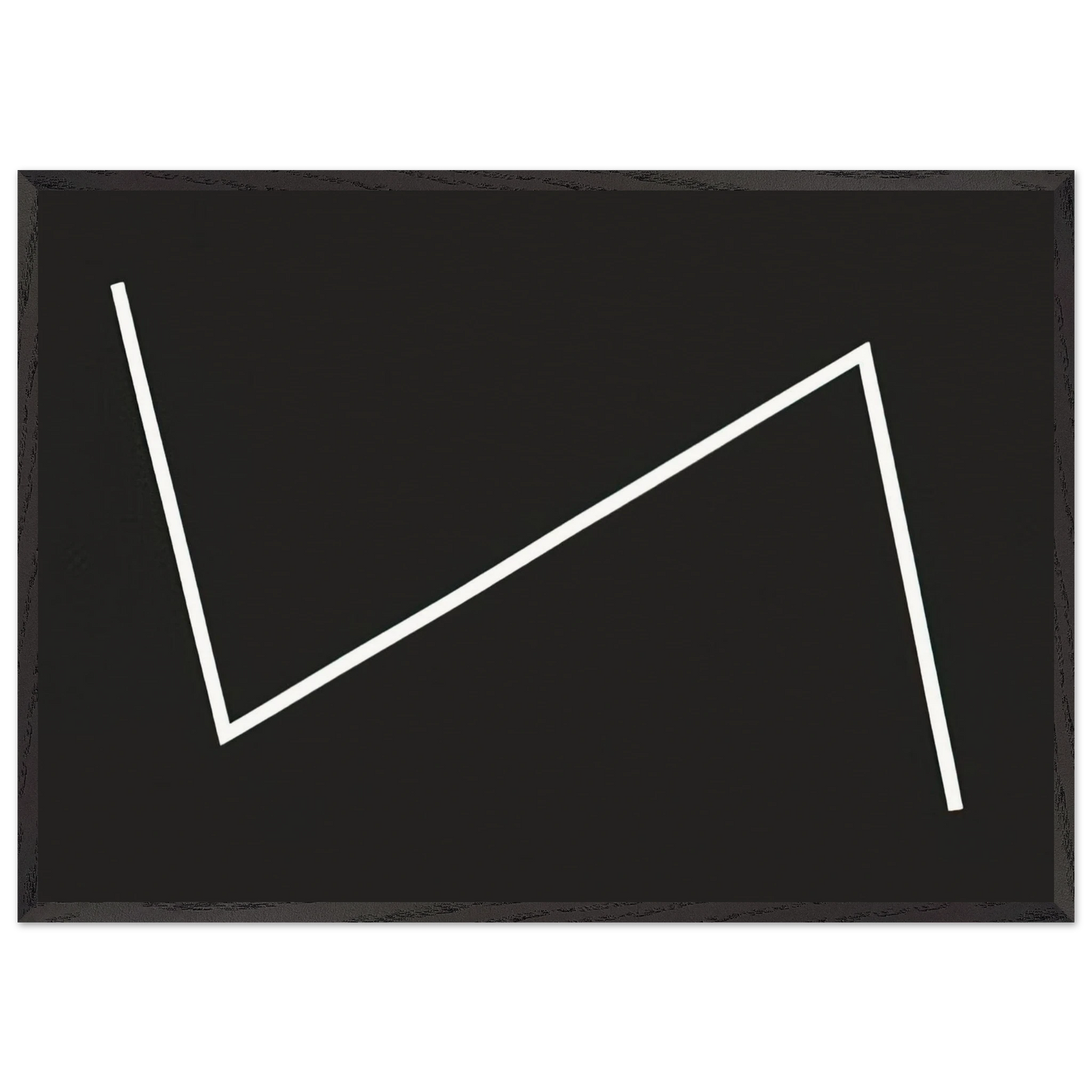 Yesterday - 1987 - Carmen Herrera 70x100 cm / 28x40 inches Framed Art Print – Black Wooden Frame