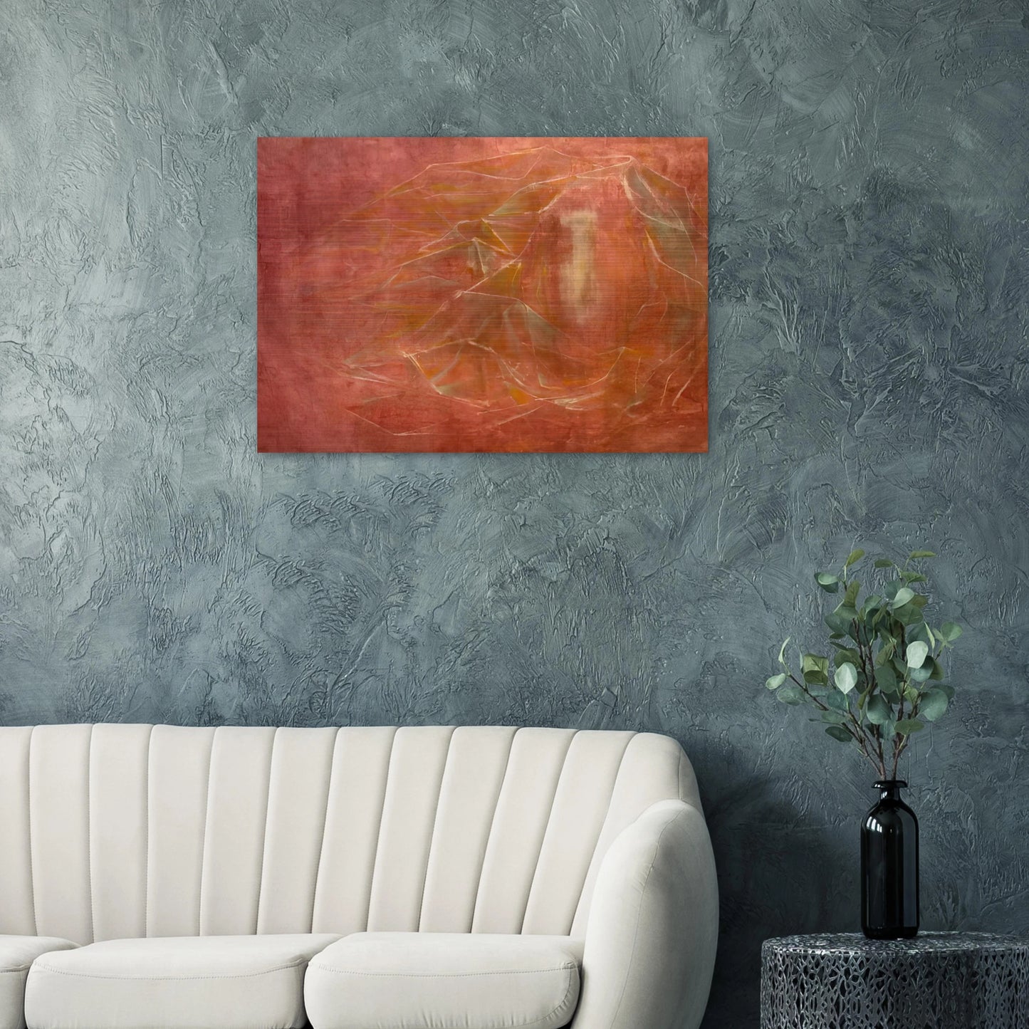 Vessel in a Drift of Diamond Light in the Sky of the Mind - 1944 - Morris Graves Brushed Aluminum Print - 70x100 cm / 28x40 inches | Morris Graves Aluminum Print | Morris Graves Prints