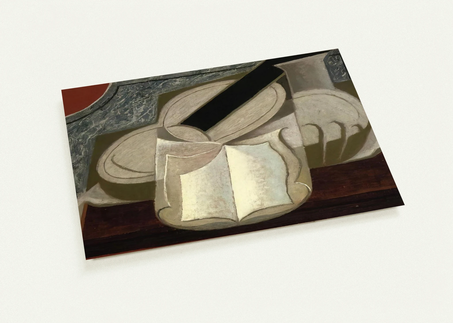 BOOK AND GUITAR 1925 By Juan Gris Pack of 10 Post Cards | Juan Gris Post Cards | A6 (10.5 x 14.8 cm) - 4.1 x 5.8 inches