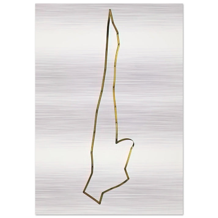 Mobile Articulated Sculpture - 1948 - Gyula Kosice Brushed Aluminum Print - 70x100 cm / 28x40 inches | Gyula Kosice Aluminum Print | Gyula Kosice Prints