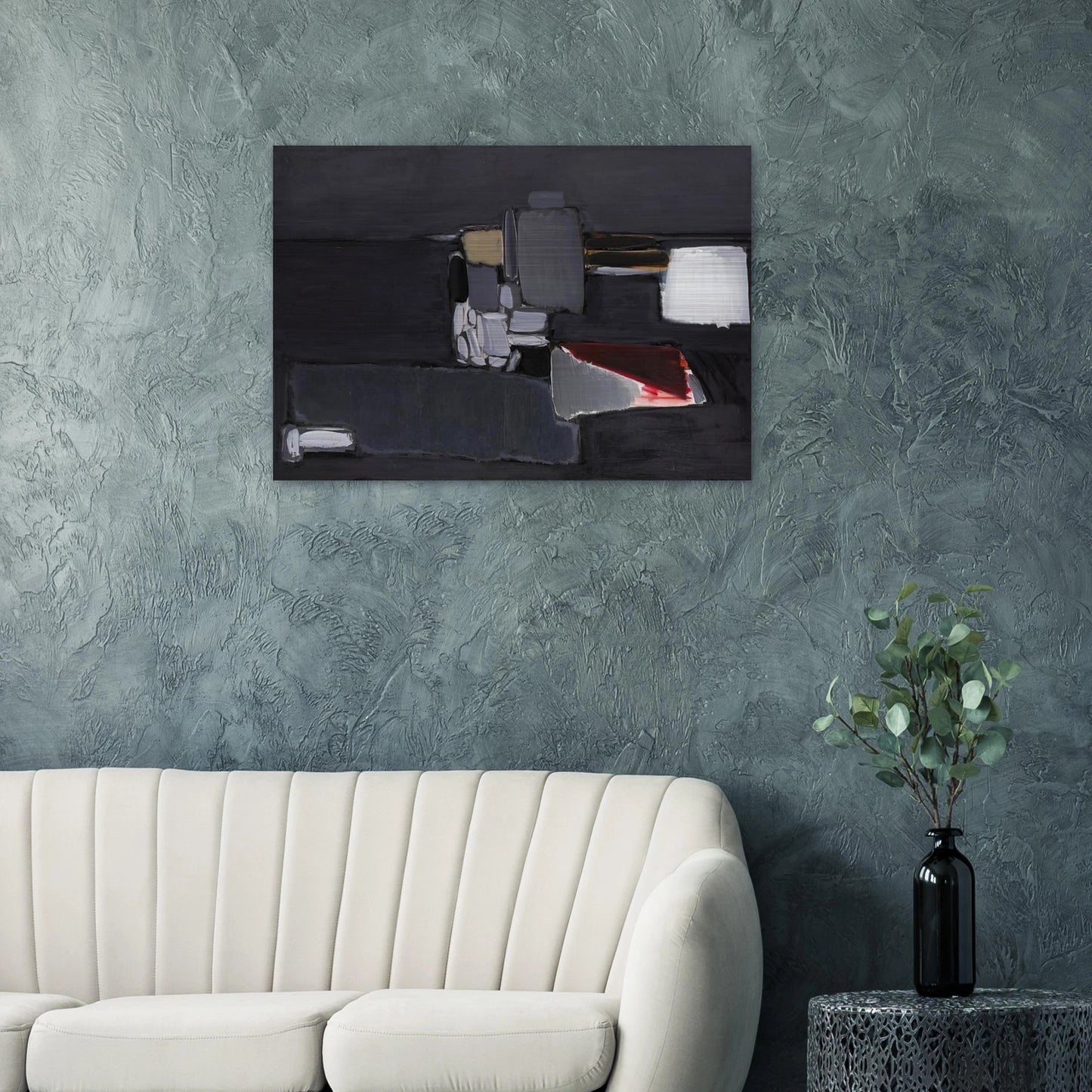 Nature morte en gris - 1955 - Nicolas de Stael Brushed Aluminum Print - 70x100 cm / 28x40 inches | Nicolas de Stael Aluminum Print | Nicolas de Stael Prints