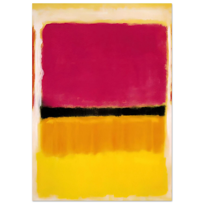 Mark Rothko - Violet, Black, Orange, Yellow on White and Red - 1949 Wall Art - 30x40 cm / 12x16 inches - Premium Wooden Framed Poster With Fine Art Paper - Wood frame