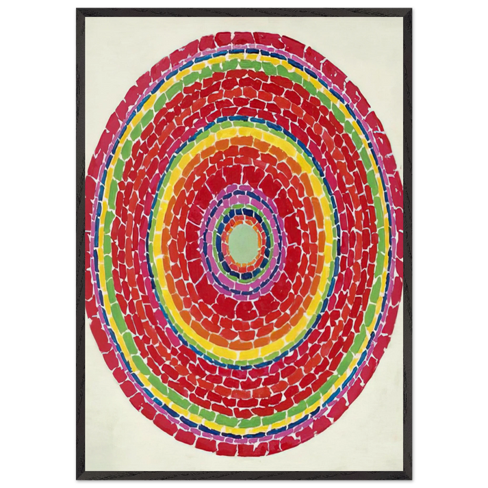 SPRINGTIME IN WASHINGTON 1971 - Alma Woodsey Thomas 70x100 cm / 28x40 inches Framed Art Print – Black Wooden Frame