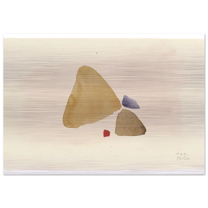 23.10.49 - 1949 - Julius Bissier Brushed Aluminum Print - 70x100 cm / 28x40 inches | Julius Bissier Aluminum Print | Julius Bissier Prints