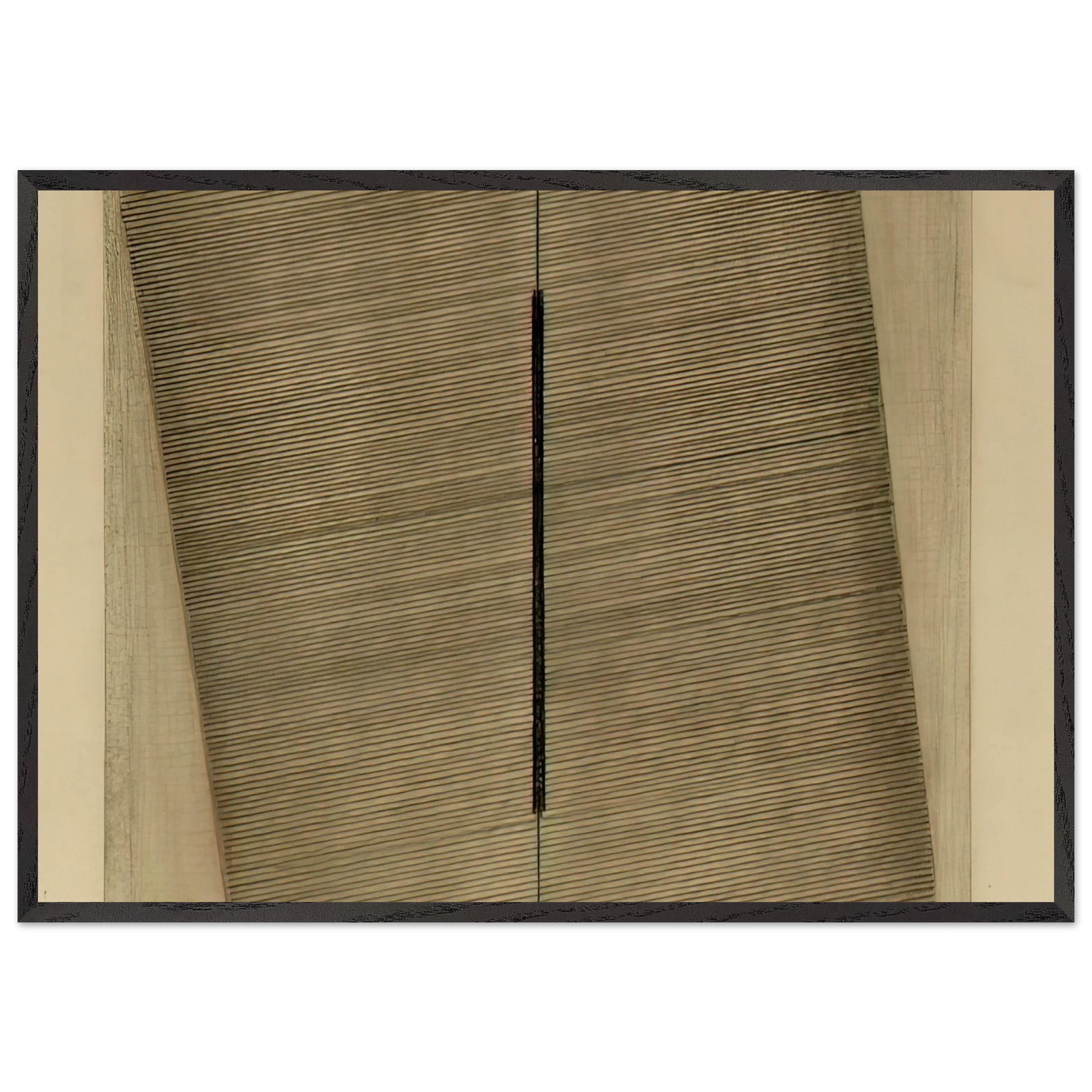 Senza titolo detail - 1966 - Bice Lazzari 70x100 cm / 28x40 inches Framed Art Print – Black Wooden Frame