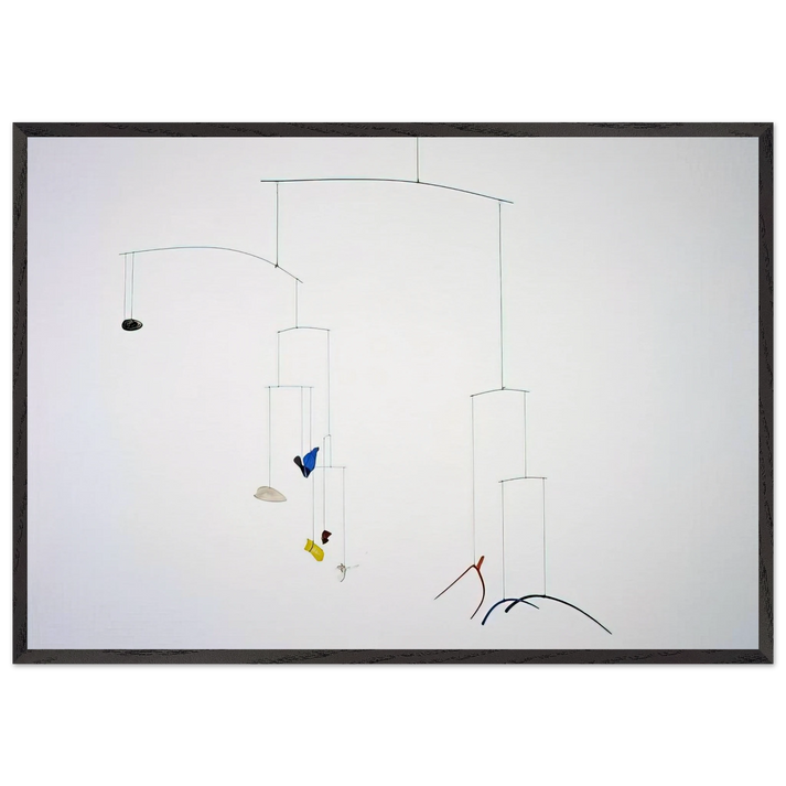 TINES 1943 - Alexander Calder 70x100 cm / 28x40 inches Framed Art Print – Black Wooden Frame