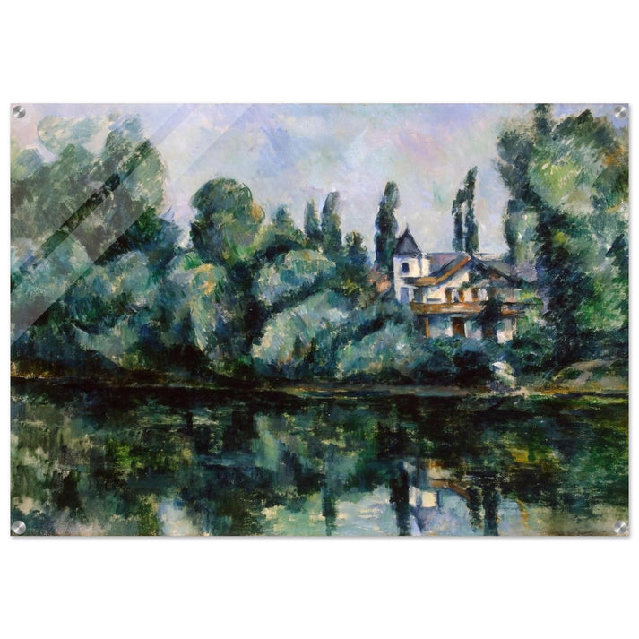 The Banks of the Marne - Paul Cézanne Acrylic Print - 70x100 cm / 28x40″ inches