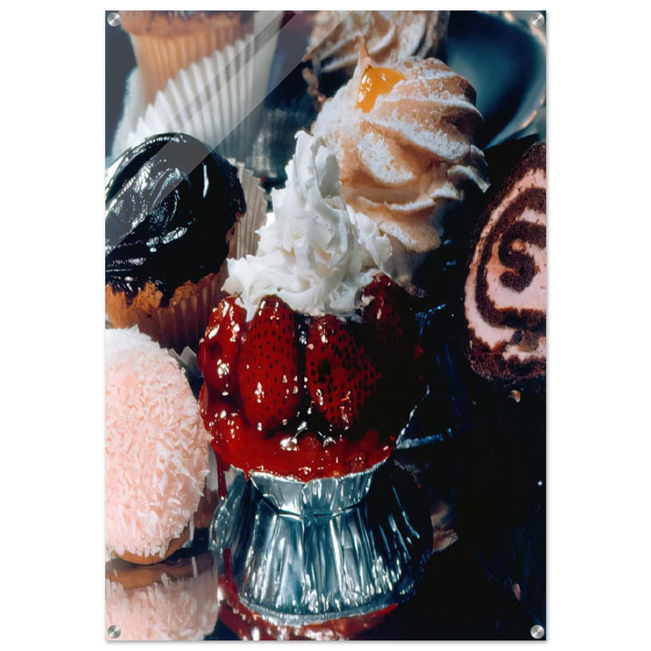 STRAWBERRY TART SUPREME 1974 - Audrey Flack Acrylic Print - 70x100 cm / 28x40″ inches | Audrey Flack Wall Art | Audrey Flack Prints