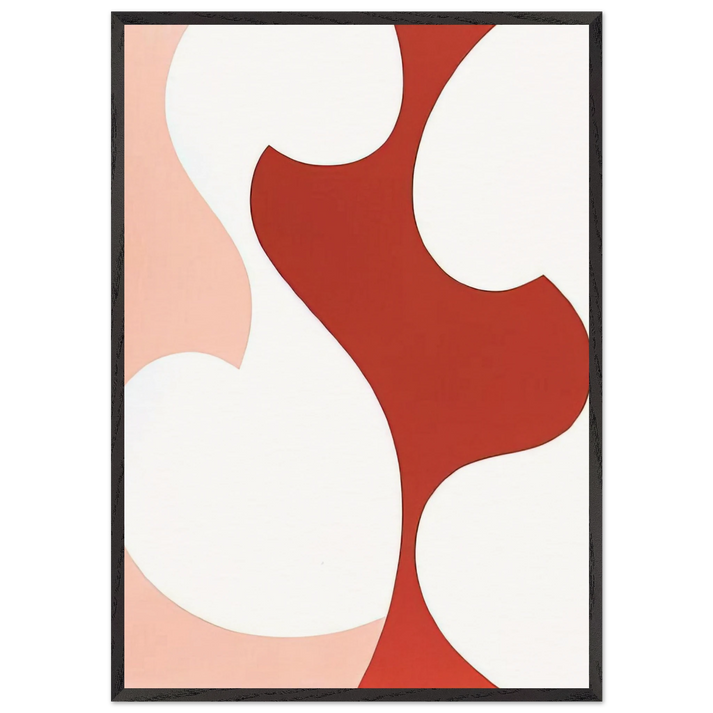 9 - 1963 - Karl Benjamin 70x100 cm / 28x40 inches Framed Art Print – Black Wooden Frame