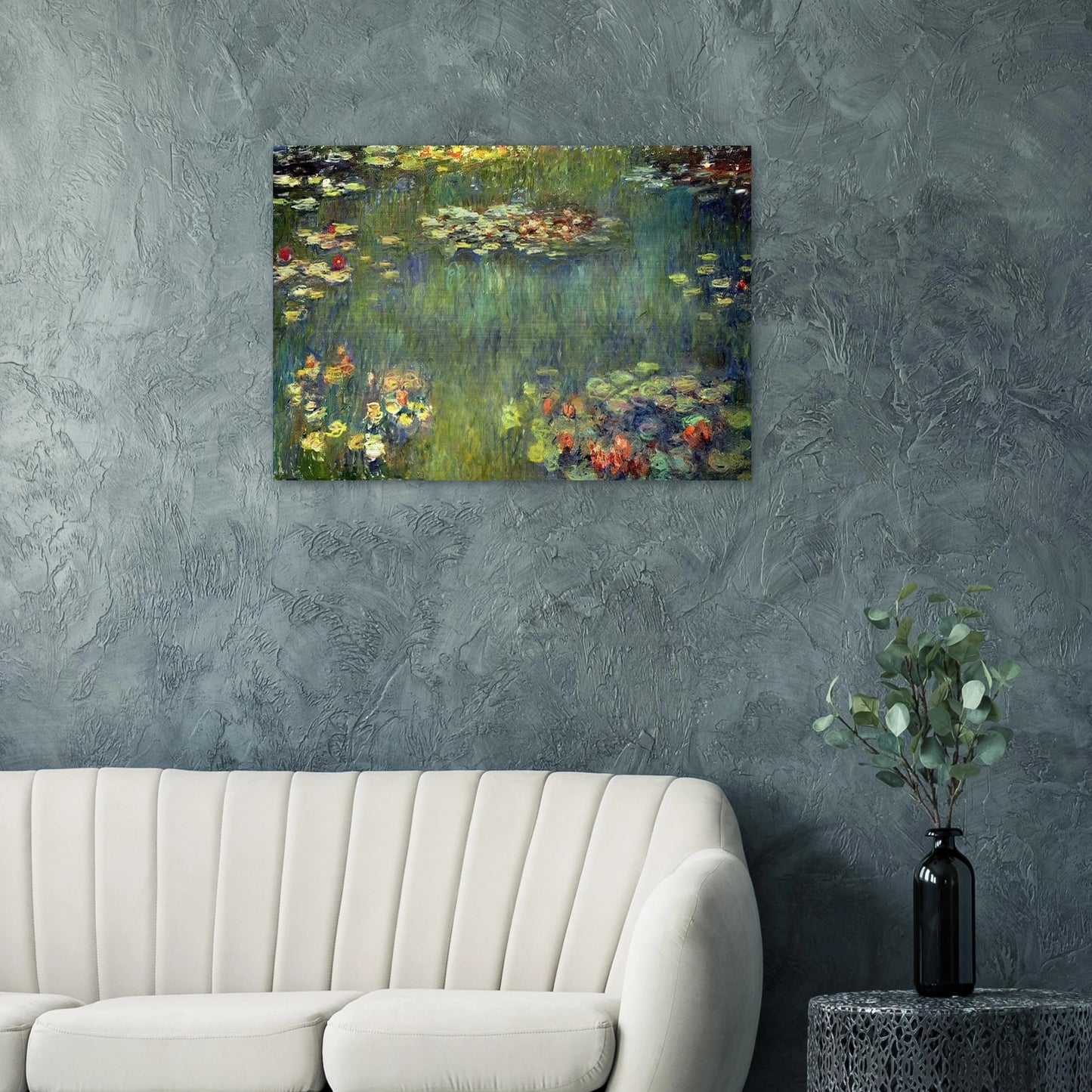 Pool with Waterlilies - claude monet Brushed Aluminum Print - 70x100 cm / 28x40 inches | claude monet Aluminum Print | claude monet Prints