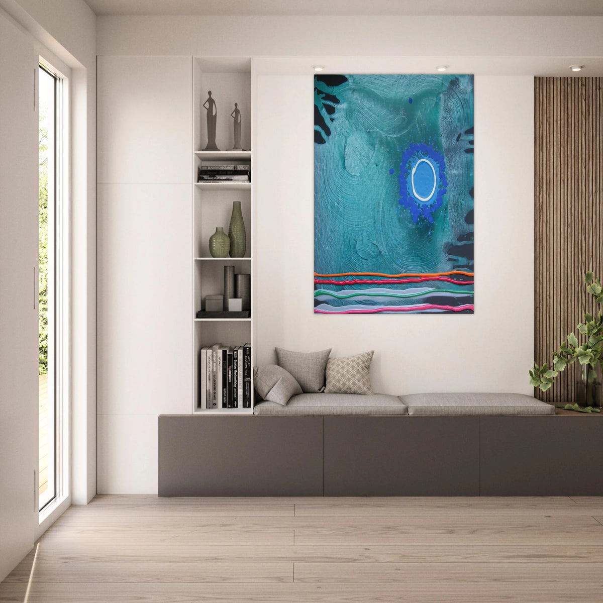 Blue Moon - 2006 - John Hoyland Art Prints - 100x150 cm / 40x60″ inches | John Hoyland Poster | John Hoyland Prints
