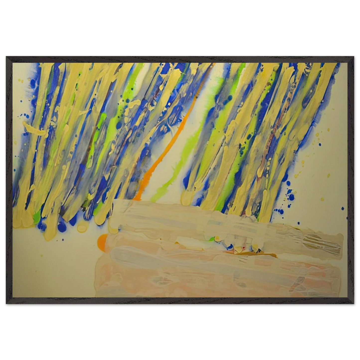 Vincent - 1979 - Albert Irvin 70x100 cm / 28x40 inches Framed Art Print – Black Wooden Frame