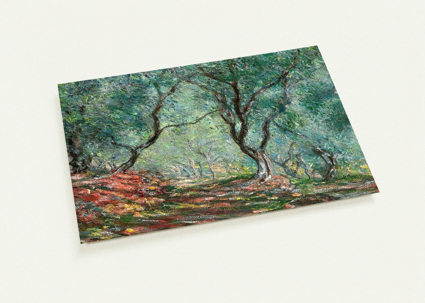 Olive Tree Wood in the Moreno Garden By claude monet Pack of 10 Post Cards | claude monet Post Cards | A6 (10.5 x 14.8 cm) - 4.1 x 5.8 inches
