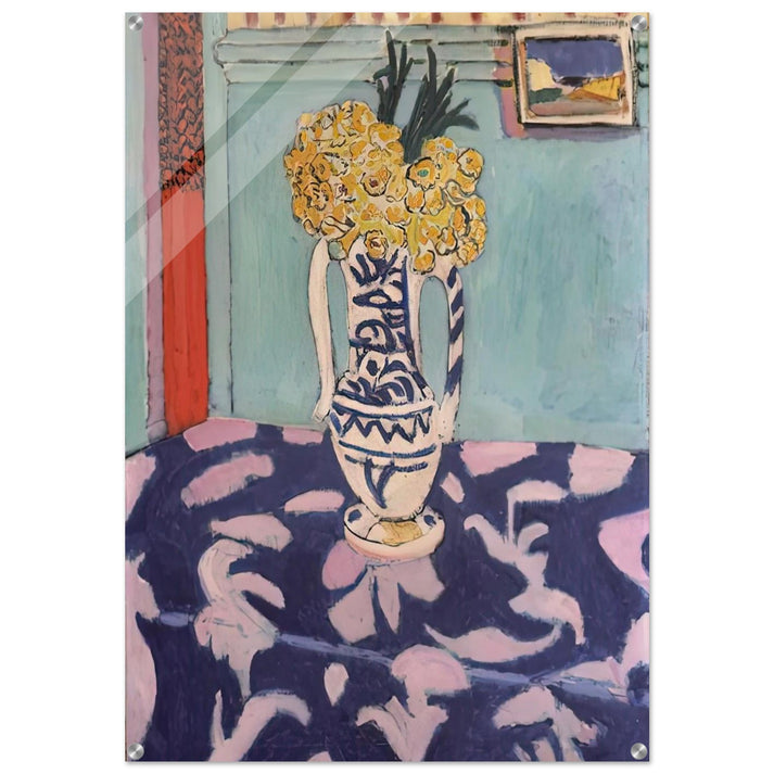 LES COUCOUS TAPIS BLEU ET ROSE 1911 - Henri Matisse Acrylic Print - 70x100 cm / 28x40″ inches