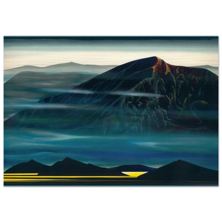Santa Fe Trail new Serigrap - Eyvind Earle Brushed Aluminum Print - 70x100 cm / 28x40 inches | Eyvind Earle Aluminum Print | Eyvind Earle Prints