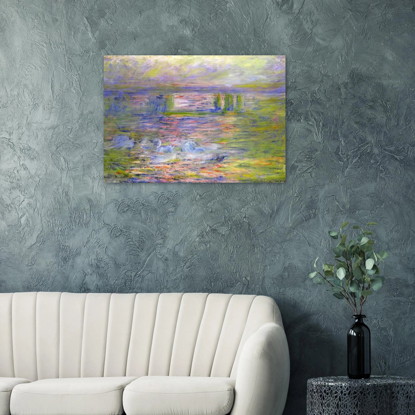 Charing Cross Bridge 2 - claude monet Brushed Aluminum Print - 70x100 cm / 28x40 inches | claude monet Aluminum Print | claude monet Prints