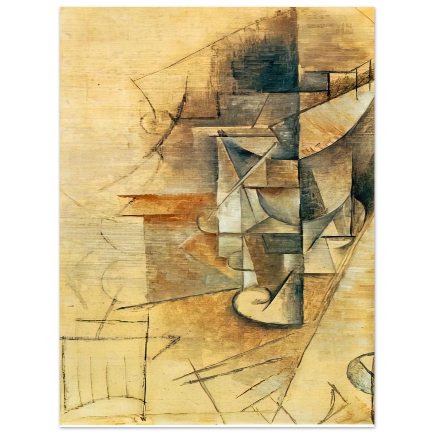 Pablo Picasso - A glass 75x100 cm / 30x40inches Fine Art Poster