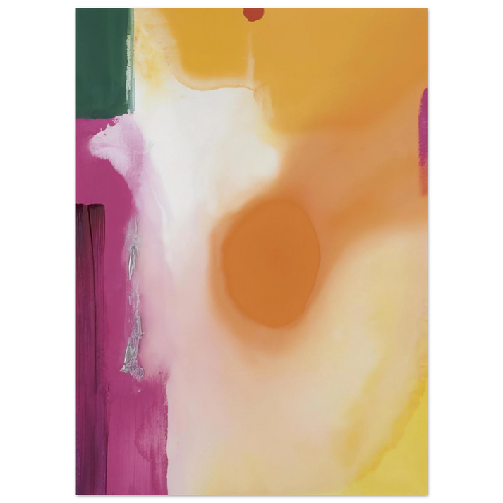 Helen Frankenthaler - Bullseye - 1989 Wall art - A2 (42 x 59.4 cm) - Premium Wooden Framed Poster With Fine Art Paper-canvas - Wood frame