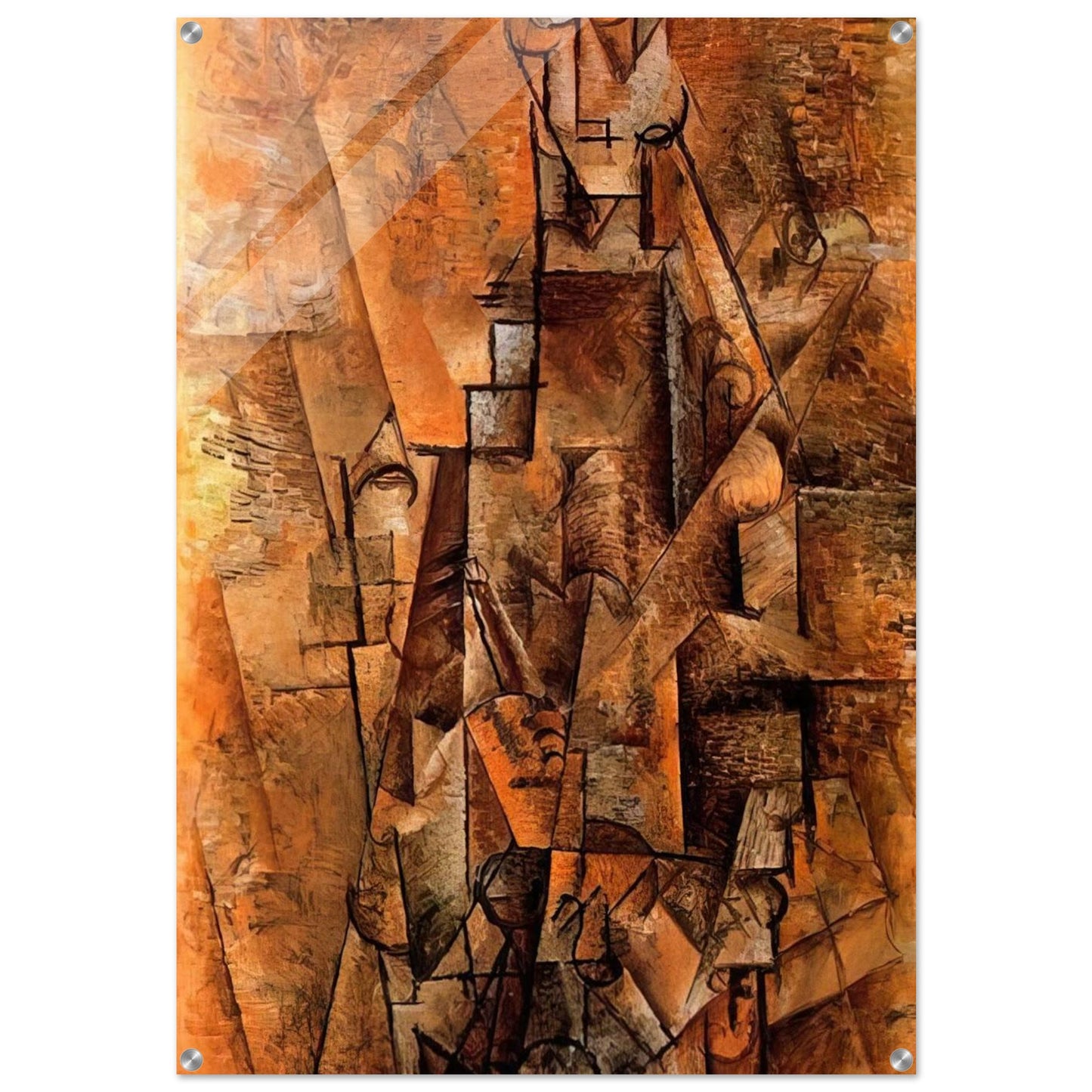 Clarinetist - 1911 - Pablo Picasso Acrylic Print - 70x100 cm / 28x40″ inches | Pablo Picasso Wall Art | Pablo Picasso Prints