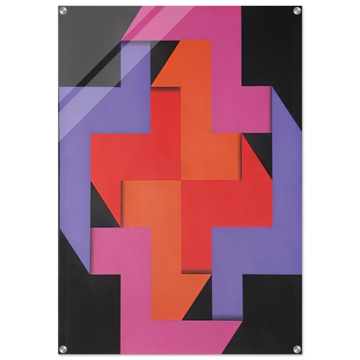Tibacuy - 1969 - Omar Rayo Acrylic Print - 70x100 cm / 28x40″ inches | Omar Rayo Wall Art | Omar Rayo Prints