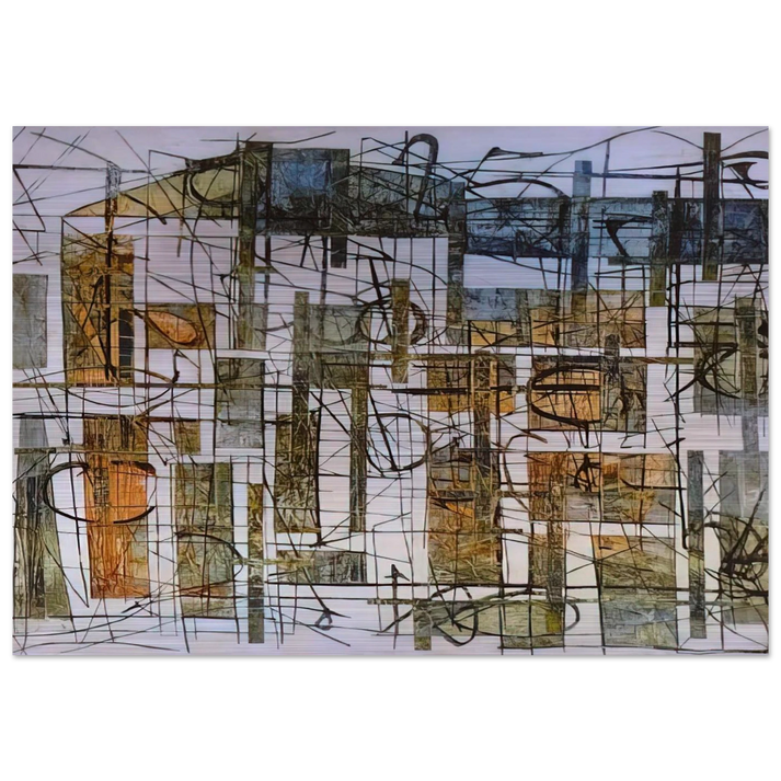 Lookscape - 1952 - Jimmy Ernst Brushed Aluminum Print - 70x100 cm / 28x40 inches | Jimmy Ernst Aluminum Print | Jimmy Ernst Prints