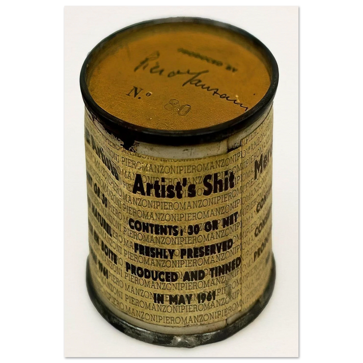 Artist's Shit - Piero Manzoni Art Prints - 100x150 cm / 40x60″ inches | Piero Manzoni Poster | Piero Manzoni Prints