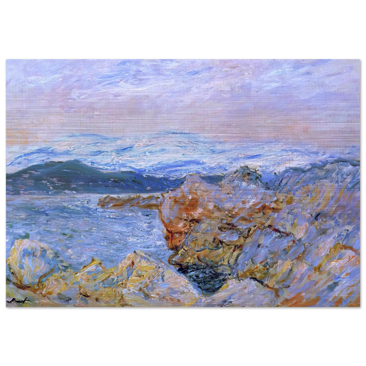 The Gulf Juan at Antibes - claude monet Brushed Aluminum Print - 70x100 cm / 28x40 inches | claude monet Aluminum Print | claude monet Prints