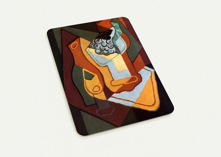 BOTTLE WINE GLASS AND FRUIT BOWL By Juan Gris Pack of 10 Post Cards | Juan Gris Post Cards | A6 (10.5 x 14.8 cm) - 4.1 x 5.8 inches