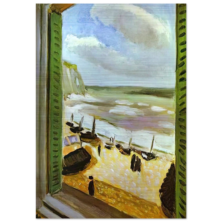 OPEN WINDOW AT COLLIOURE 1905 - Henri Matisse Brushed Aluminum Print - 70x100 cm / 28x40 inches | Henri Matisse Aluminum Print | Henri Matisse Prints