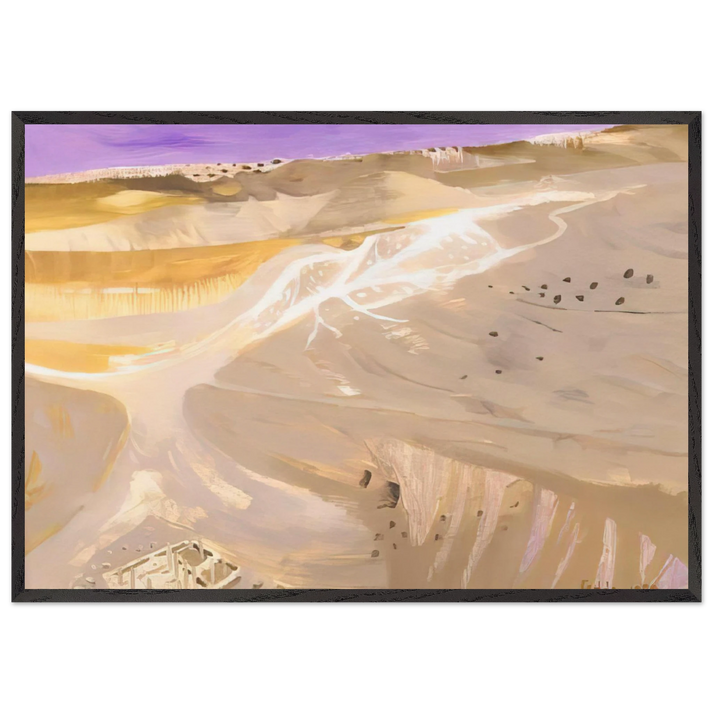 Desert - 1989 - Mary Fedden 70x100 cm / 28x40 inches Framed Art Print – Black Wooden Frame