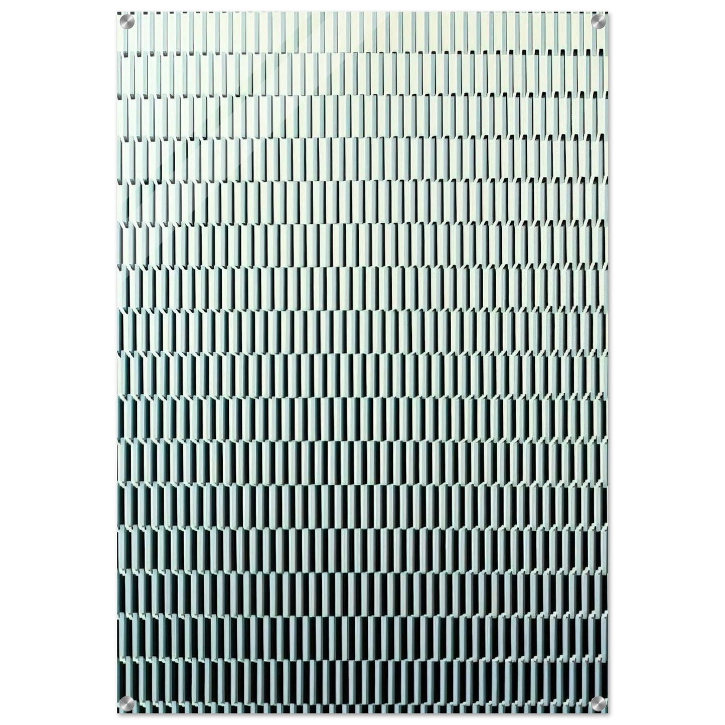 4 trames de tirets pivotées sur un côté - 1971 - Francois Morellet Acrylic Print - 70x100 cm / 28x40″ inches | Francois Morellet Wall Art | Francois Morellet Prints