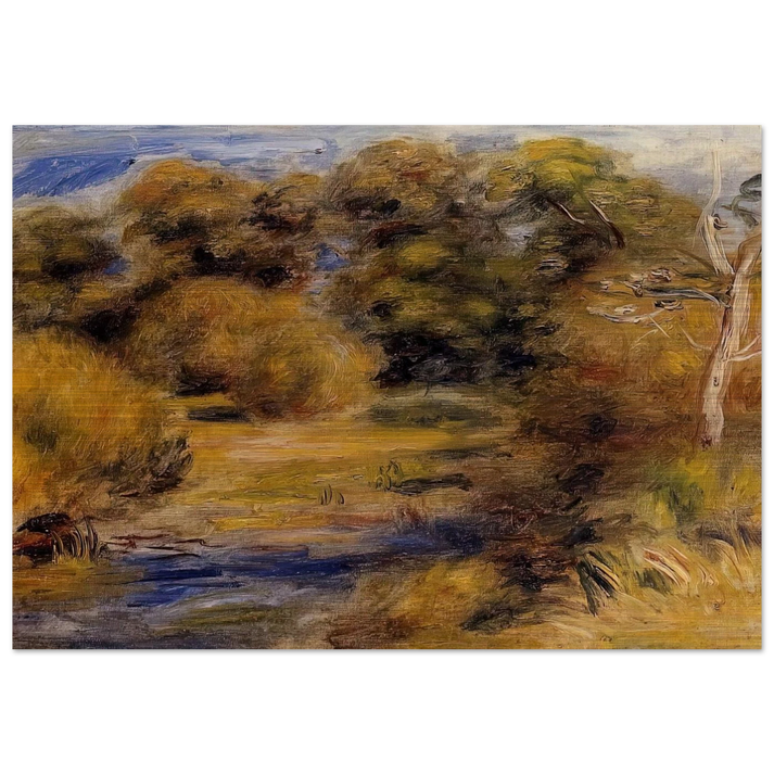 The Clearing - Pierre-Auguste Renoir Brushed Aluminum Print - 70x100 cm / 28x40 inches | Pierre-Auguste Renoir Aluminum Print | Pierre-Auguste Renoir Prints