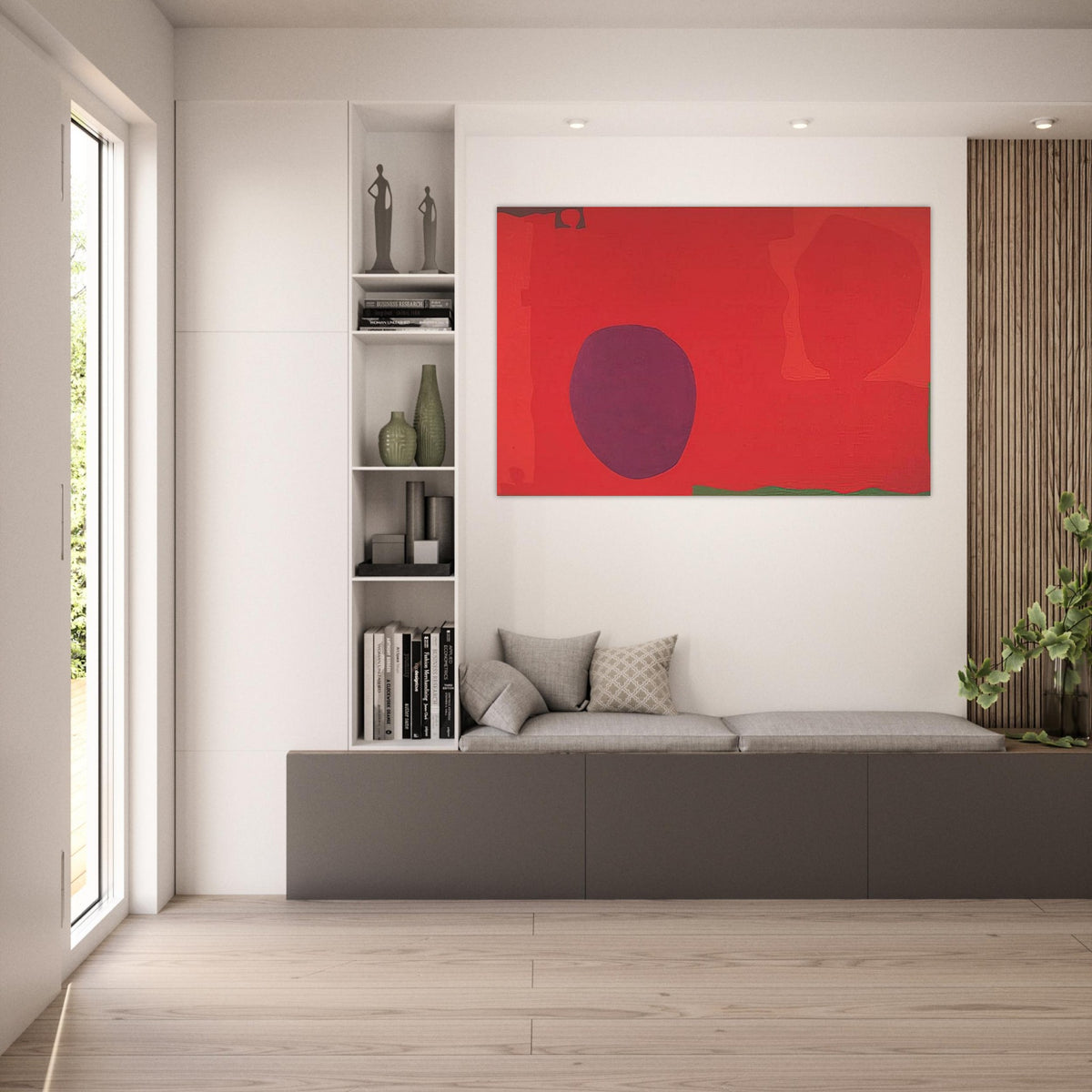 Cadmium with Violet, Scarlet, Emerald, Lemon and Venetian - 1969 - Patrick Heron Art Prints - 100x150 cm / 40x60″ inches | Patrick Heron Poster | Patrick Heron Prints