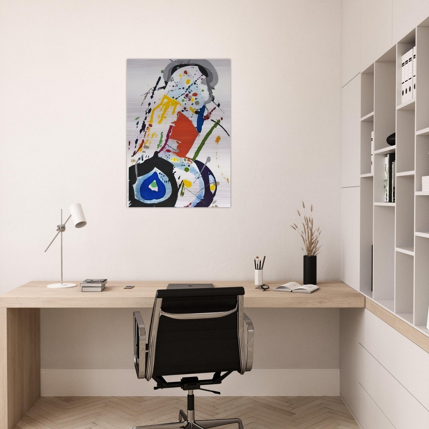 untitled sfe081 - Sam Francis Brushed Aluminum Print - 70x100 cm / 28x40 inches | Sam Francis Aluminum Print | Sam Francis Prints
