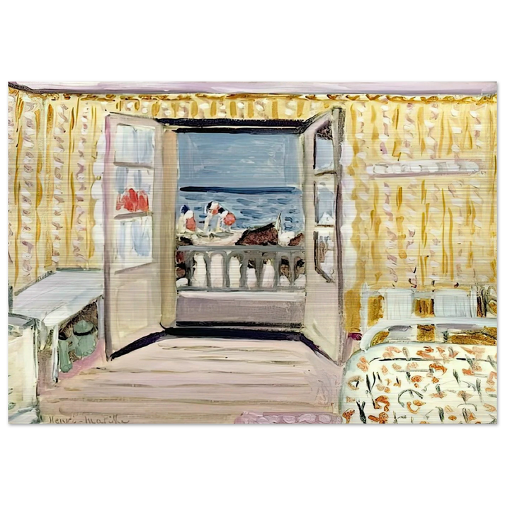 INTERIOR JULY 14TH ETRETAT 1920 - Henri Matisse Brushed Aluminum Print - 70x100 cm / 28x40 inches | Henri Matisse Aluminum Print | Henri Matisse Prints
