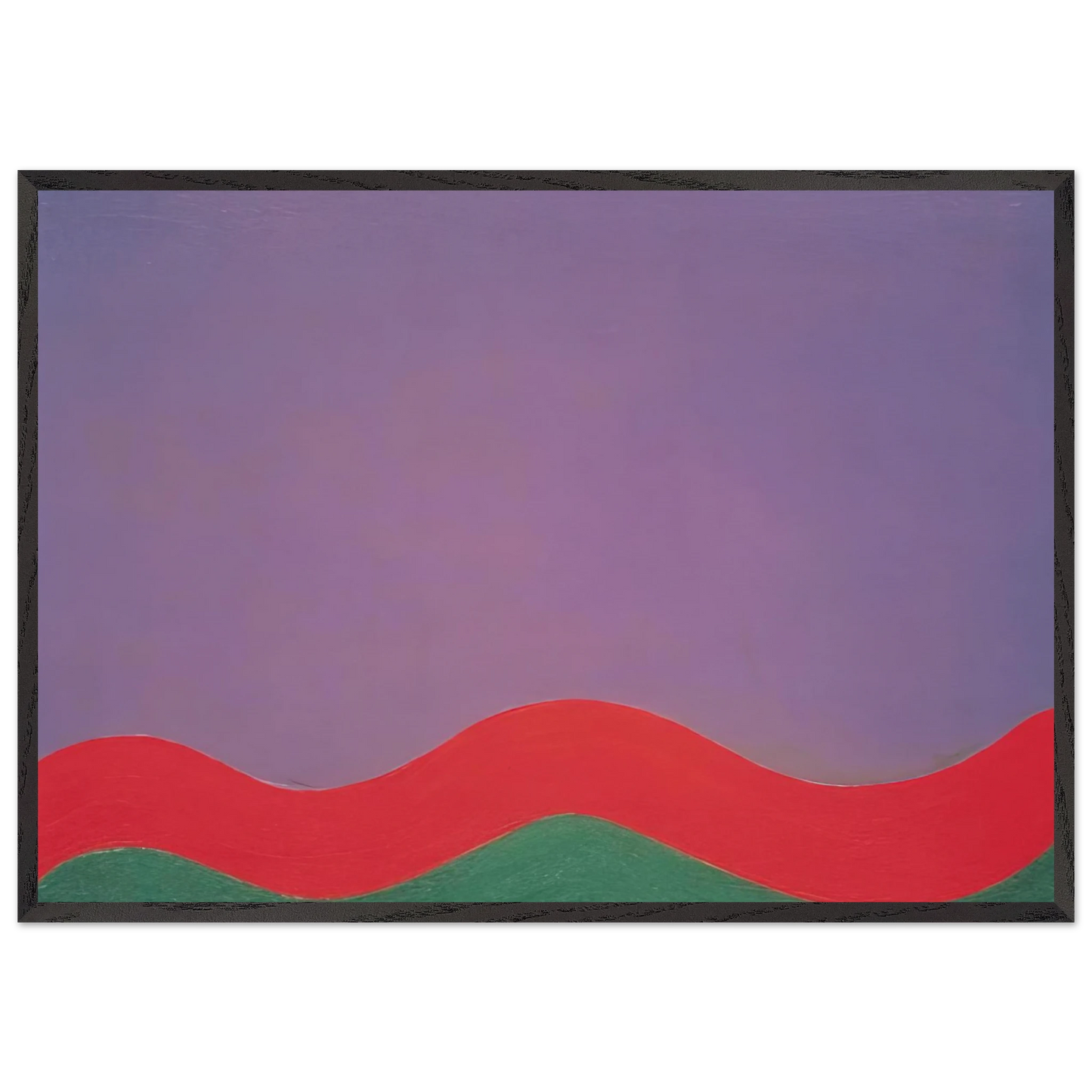 Out - Al Held 70x100 cm / 28x40 inches Framed Art Print – Black Wooden Frame