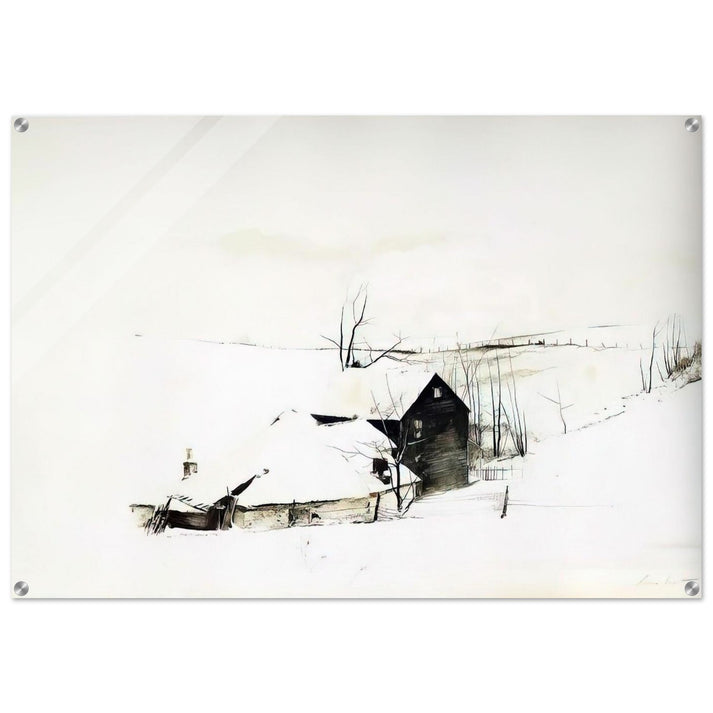 THE CORNER - Andrew Wyeth Acrylic Print - 70x100 cm / 28x40″ inches