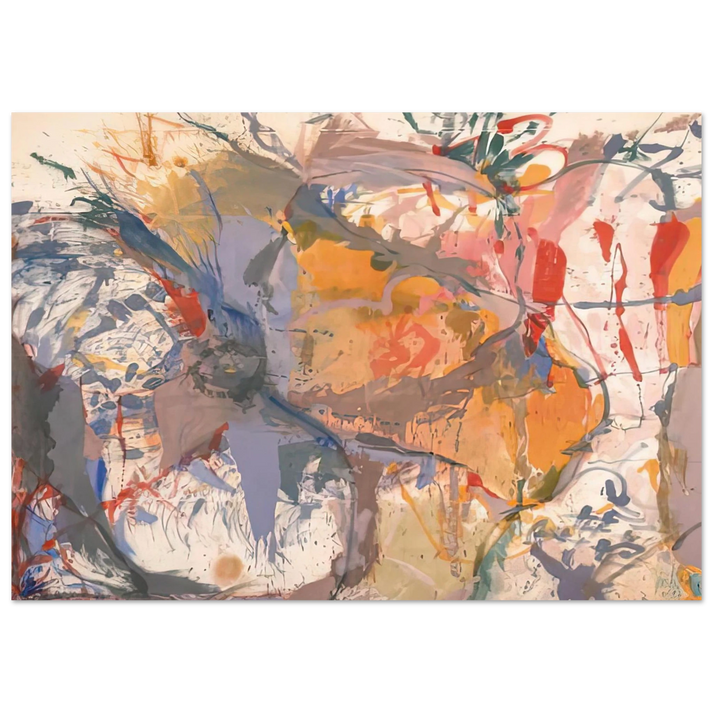 Helen Frankenthaler - Before the Caves, 1958- Wall Art - 30x40 cm / 12x16 inches - Premium Wooden Framed Poster With Fine Art Paper-canvas - Wood frame