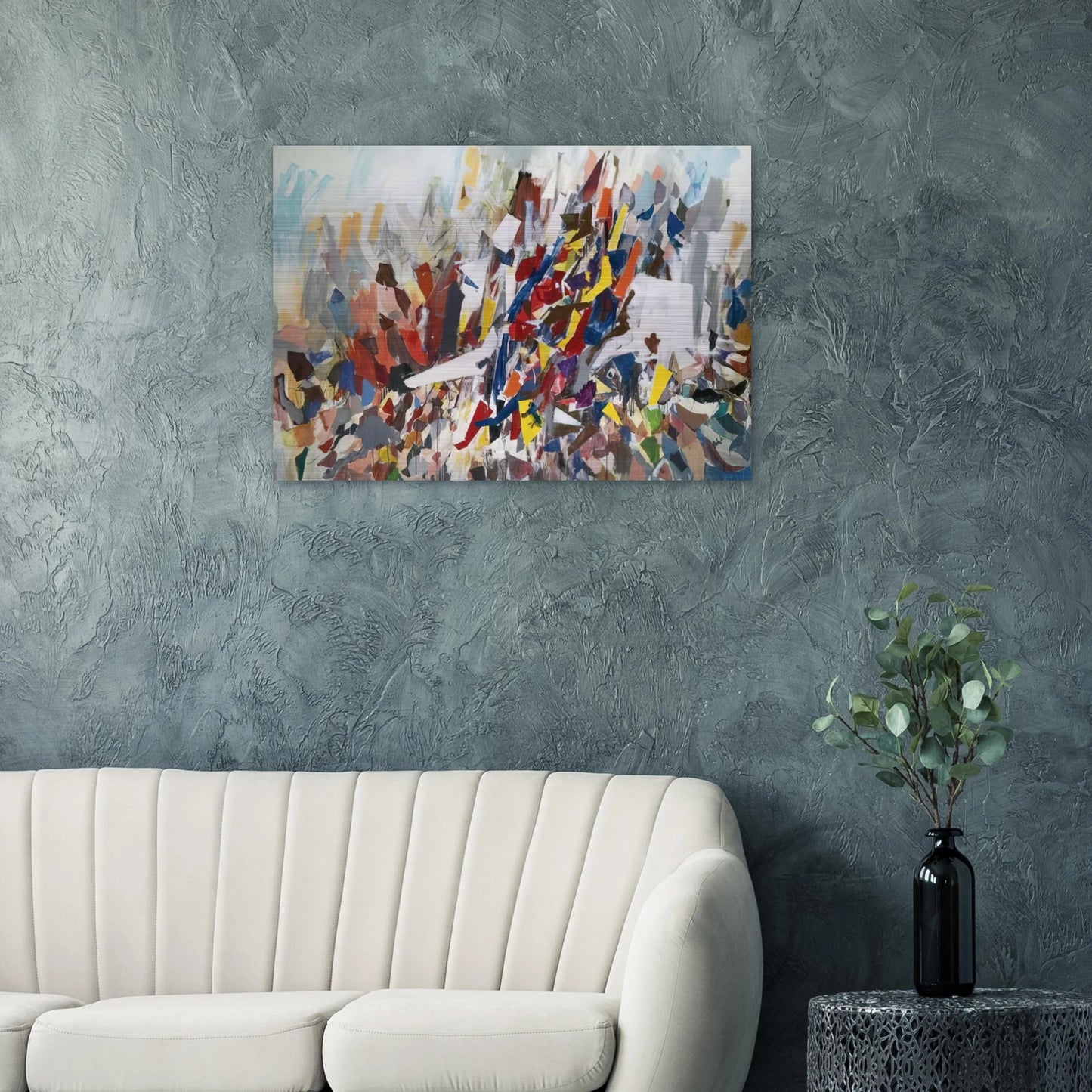9th Street - 1978 - Robert Goodnough Brushed Aluminum Print - 70x100 cm / 28x40 inches | Robert Goodnough Aluminum Print | Robert Goodnough Prints